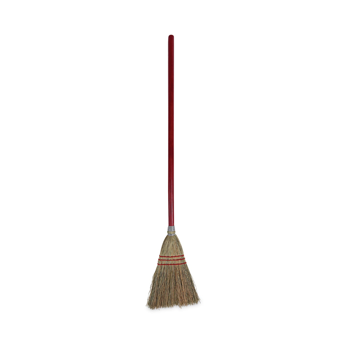 Boardwalk Corn Fiber Lobby/Toy Broom, Corn Fiber Bristles, 39" Overall Length, Red, 12/Carton (951TCT)