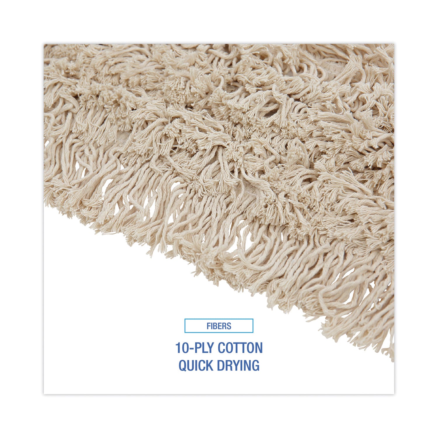 Boardwalk Mop Head, Dust, Cotton, 18 x 3, White (1018)