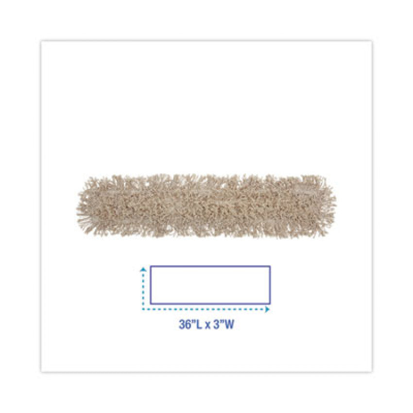 Mop Head, Dust, Cotton, 36 x 3, White