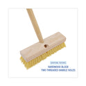 Boardwalk Deck Brush Head, 2" Cream Polypropylene Bristles, 10" Brush (3310)