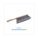 Boardwalk Counter Brush, Gray Flagged Polypropylene Bristles, 4.5" Brush, 3.5" Tan Plastic Handle (5408)