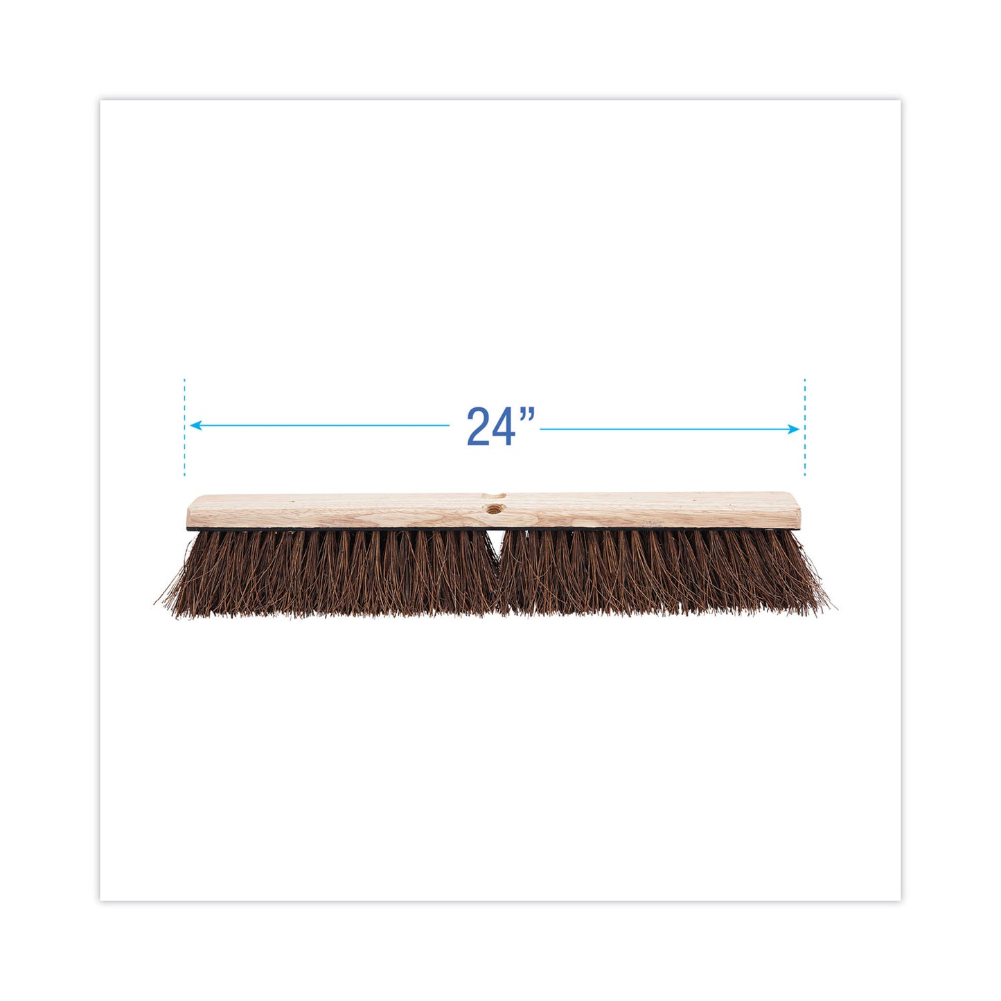 Boardwalk Floor Brush Head, 3.25" Natural Palmyra Fiber Bristles, 24" Brush (20124)