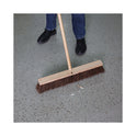 Boardwalk Floor Brush Head, 3.25" Natural Palmyra Fiber Bristles, 24" Brush (20124)