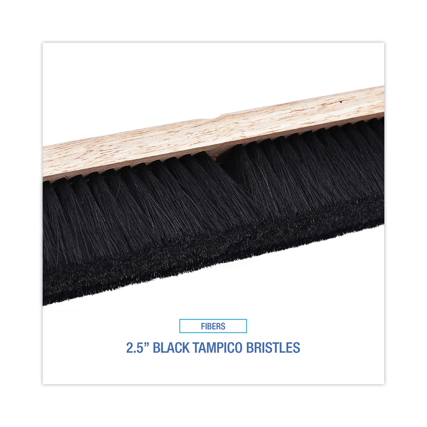 Boardwalk Floor Brush Head, 2.5" Black Tampico Fiber Bristles, 36" Brush (20236)