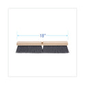 Boardwalk Floor Brush Head, 3" Gray Flagged Polypropylene Bristles, 18" Brush (20418)