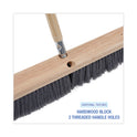 Boardwalk Floor Brush Head, 3" Gray Flagged Polypropylene Bristles, 18" Brush (20418)