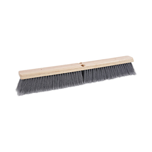 Boardwalk Floor Brush Head, 3" Gray Flagged Polypropylene Bristles, 24" Brush (20424)