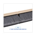 Boardwalk Floor Brush Head, 3" Gray Flagged Polypropylene Bristles, 24" Brush (20424)