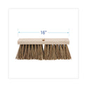 Boardwalk Street Broom Head, 6.25" Brown Palmyra Fiber Bristles, 16" Brush (71160)