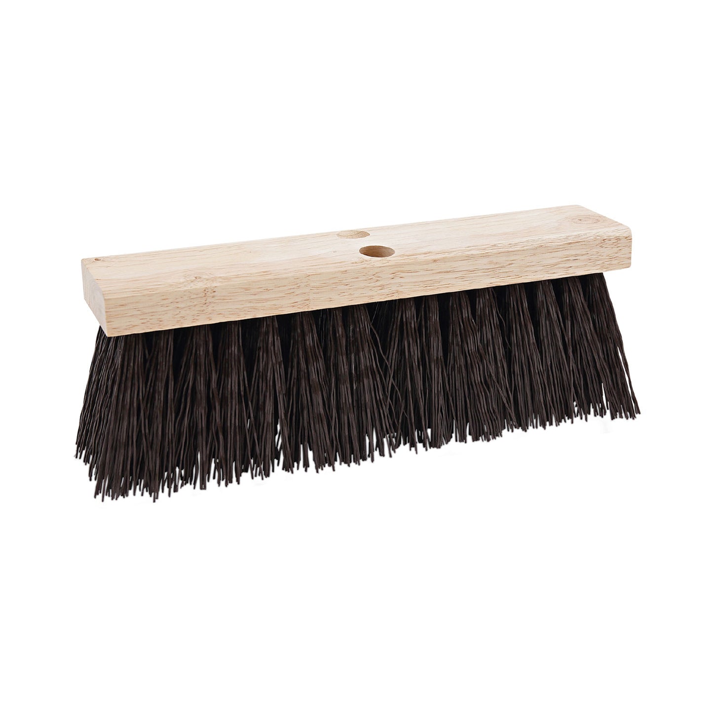 Boardwalk Street Broom Head, 6.25" Brown Polypropylene Bristles, 16" Brush (73160)