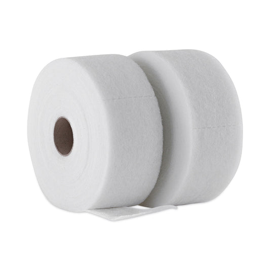 Boardwalk TrapEze Disposable Dusting Sheets, 5" x 125 ft, White, 250 Sheets/Roll, 2 Rolls/Carton (582505)