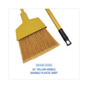 Boardwalk Corn Fiber Angled-Head Lobby Brooms, 55" Handle, Yellow, 12/Carton (BRMAXIL)