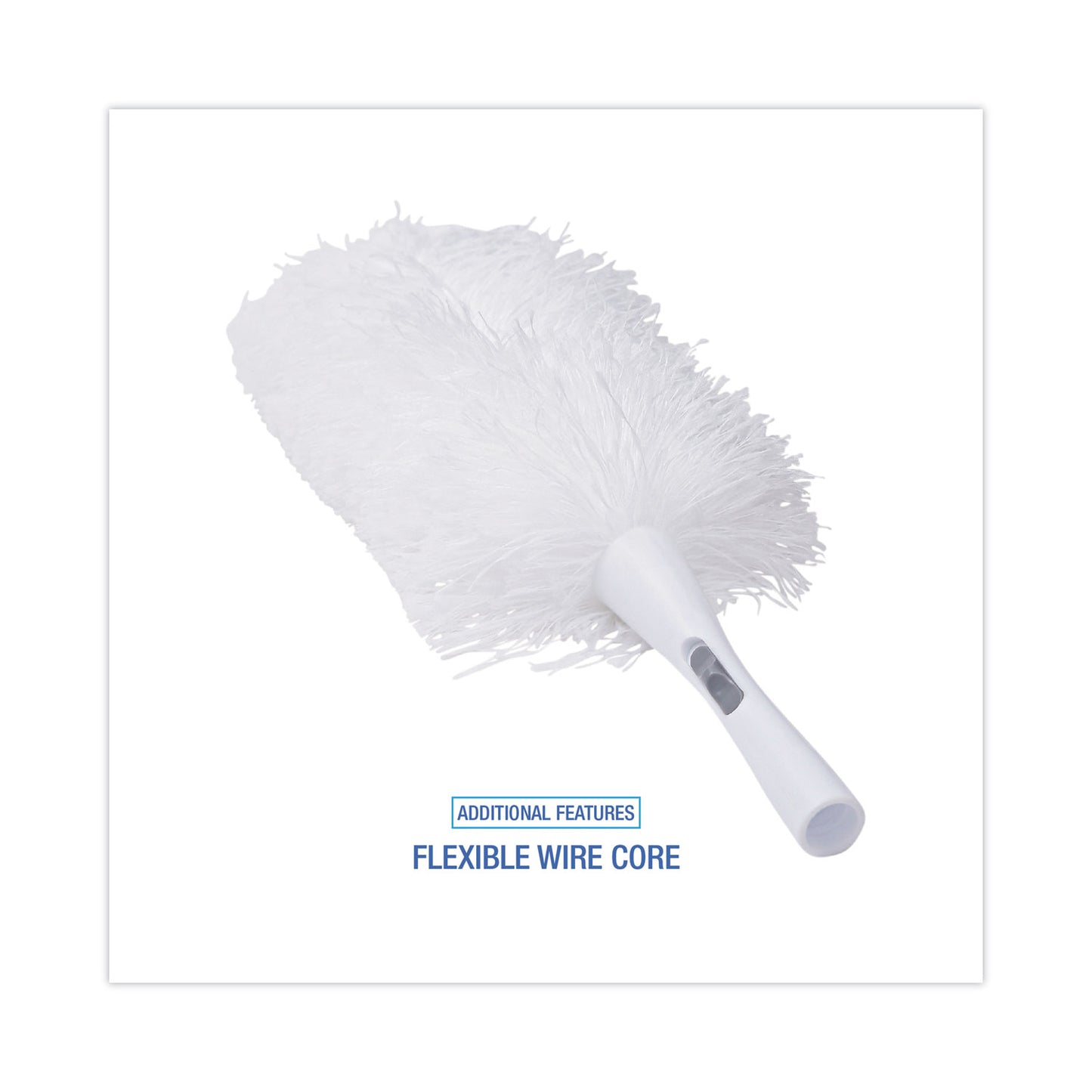 Boardwalk MicroFeather Duster, Microfiber Feathers, Washable, 23", White (MICRODUSTER)