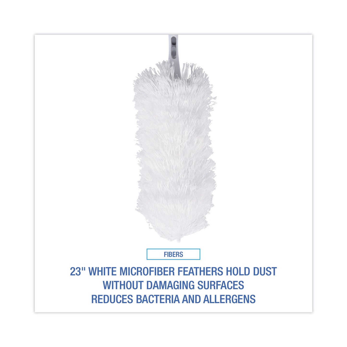 Boardwalk MicroFeather Duster, Microfiber Feathers, Washable, 23", White (MICRODUSTER)