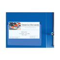 C-Line Self-Adhesive Business Card Holders, Top Load, 2 x 3.5, Clear, 10/Pack (70257)