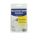 C-Line Self-Adhesive Business Card Holders, Top Load, 2 x 3.5, Clear, 10/Pack (70257)