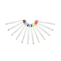 Zebra ClickArt Porous Point Pen, Retractable, Fine 0.6 mm, Assorted Ink and Barrel Colors, 12/Pack (69012)