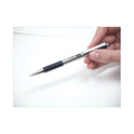 Zebra F-301 Ballpoint Pen, Retractable, Bold 1.6 mm, Black Ink, Stainless Steel/Black Barrel, 2/Pack (27312)