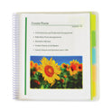 C-Line 10-Pocket Poly Portfolio with Write-On Tabs, 8.5 x 11, Clear/Clear (33650)