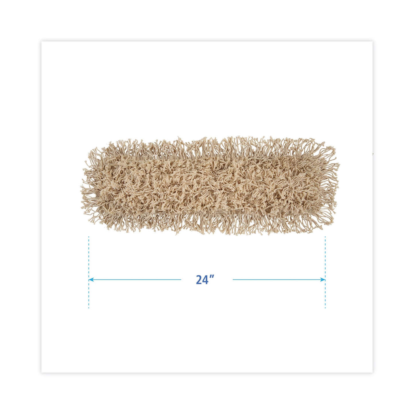 Boardwalk Industrial Dust Mop Head, Hygrade Cotton, 24w x 5d, White (1324)