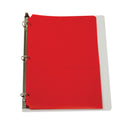 C-Line Two-Pocket Heavyweight Poly Portfolio Folder, 3-Hole Punch, 11 x 8.5, Red, 25/Box (32934)