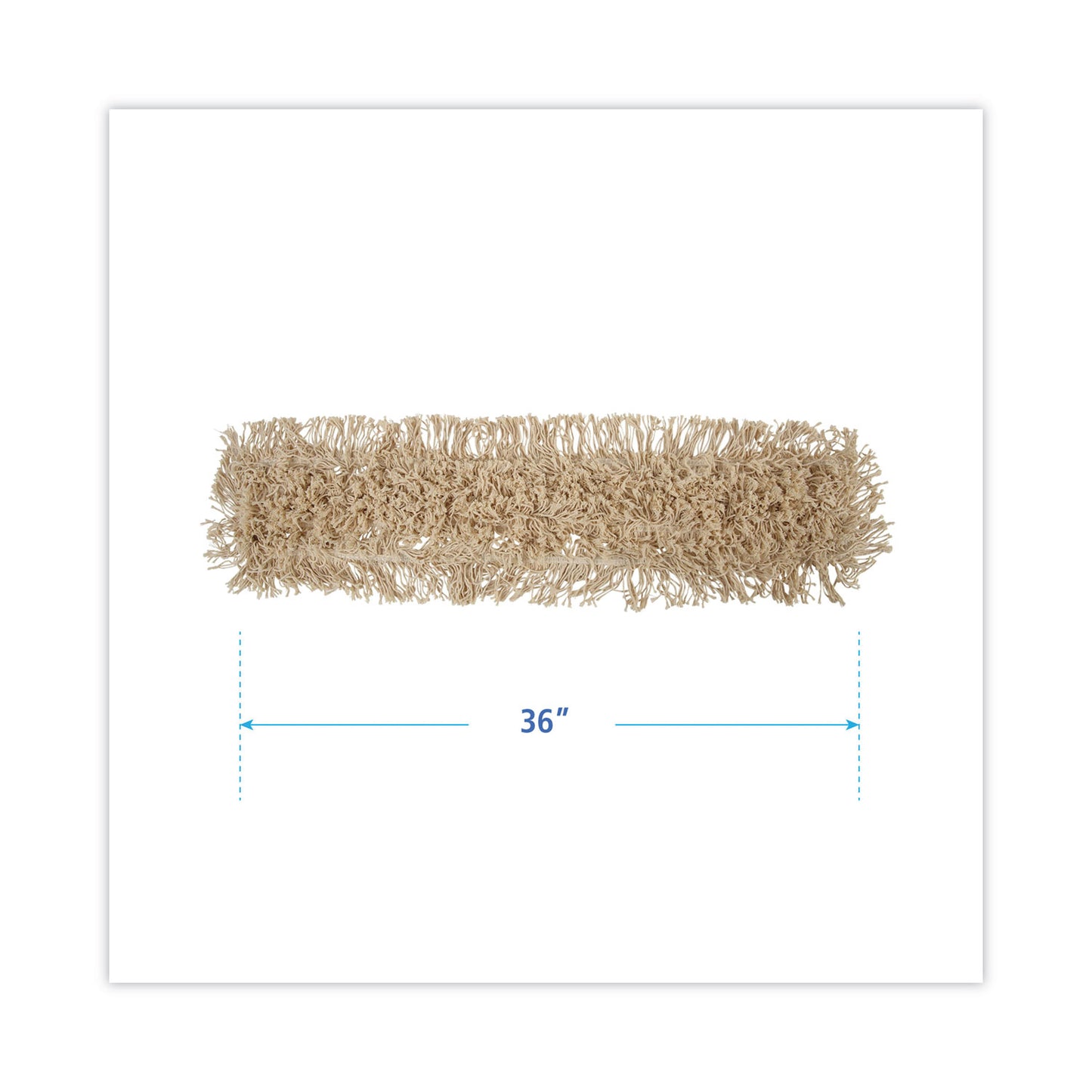 Boardwalk Industrial Dust Mop Head, Washable, Hygrade Cotton, 36w x 5d, White (1336)