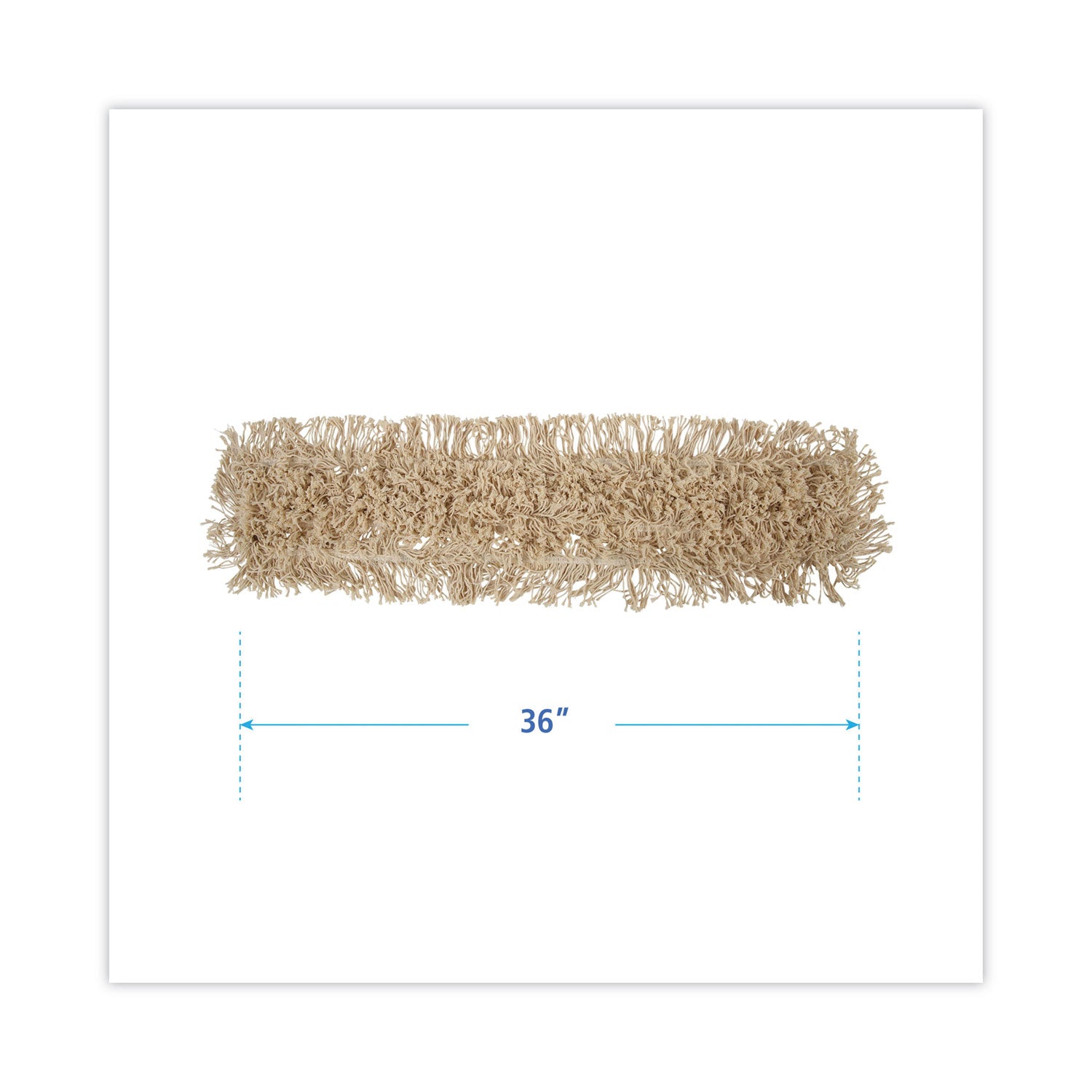 Boardwalk Industrial Dust Mop Head, Washable, Hygrade Cotton, 36w x 5d, White (1336)