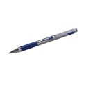 Zebra F-301 Ballpoint Pen, Retractable, Fine 0.7 mm, Blue Ink, Stainless Steel/Blue Barrel, 2/Pack (27122)