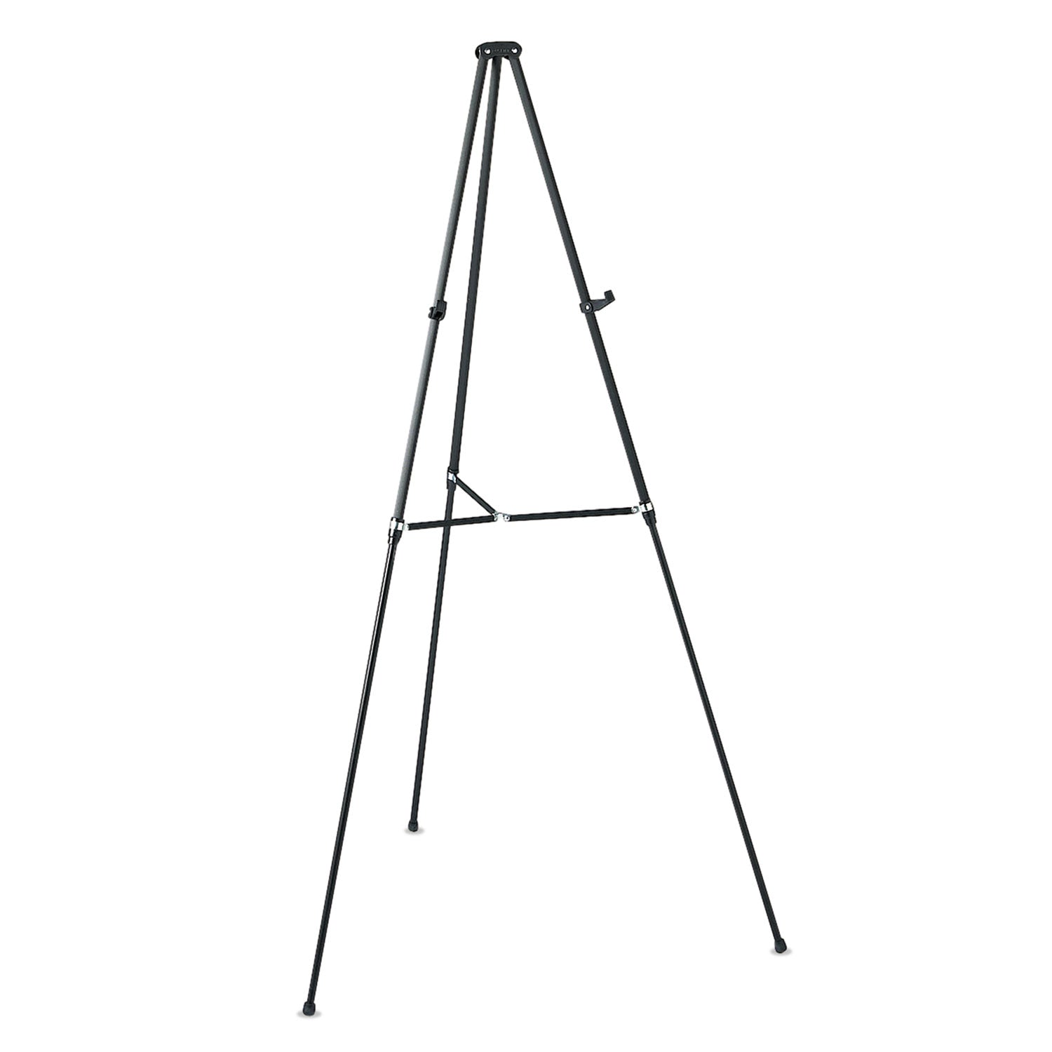 Quartet Lightweight Telescoping Tripod Easel, Adjusts 38" to 66" High, Aluminum, Black (51E)