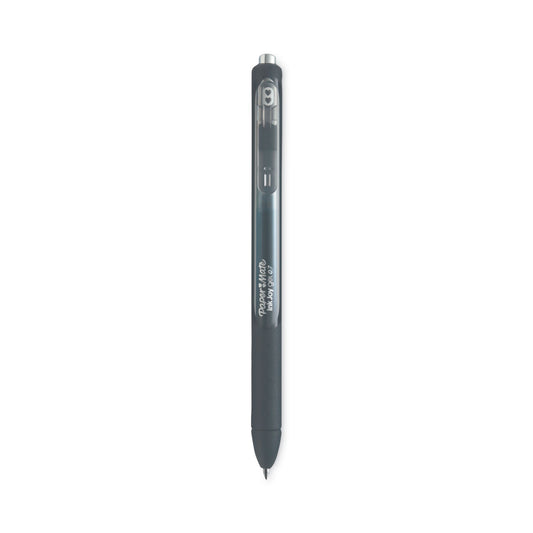 Paper Mate InkJoy Gel Pen, Retractable, Medium 0.7 mm, Black Ink, Black/Smoke Barrel, 3/Pack (1951637)