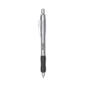 Paper Mate Profile Metal Ballpoint Pen, Retractable, Medium 1 mm, Black Ink, Silver Barrel, Dozen (2130514)