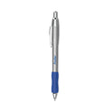 Paper Mate Profile Metal Ballpoint Pen, Retractable, Medium 1 mm, Blue Ink, Silver Barrel, Dozen (2130518)