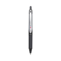 Pilot VBall RT Liquid Ink Roller Ball Pen, Retractable, Fine 0.7 mm, Black Ink, Black/White Barrel (26206)