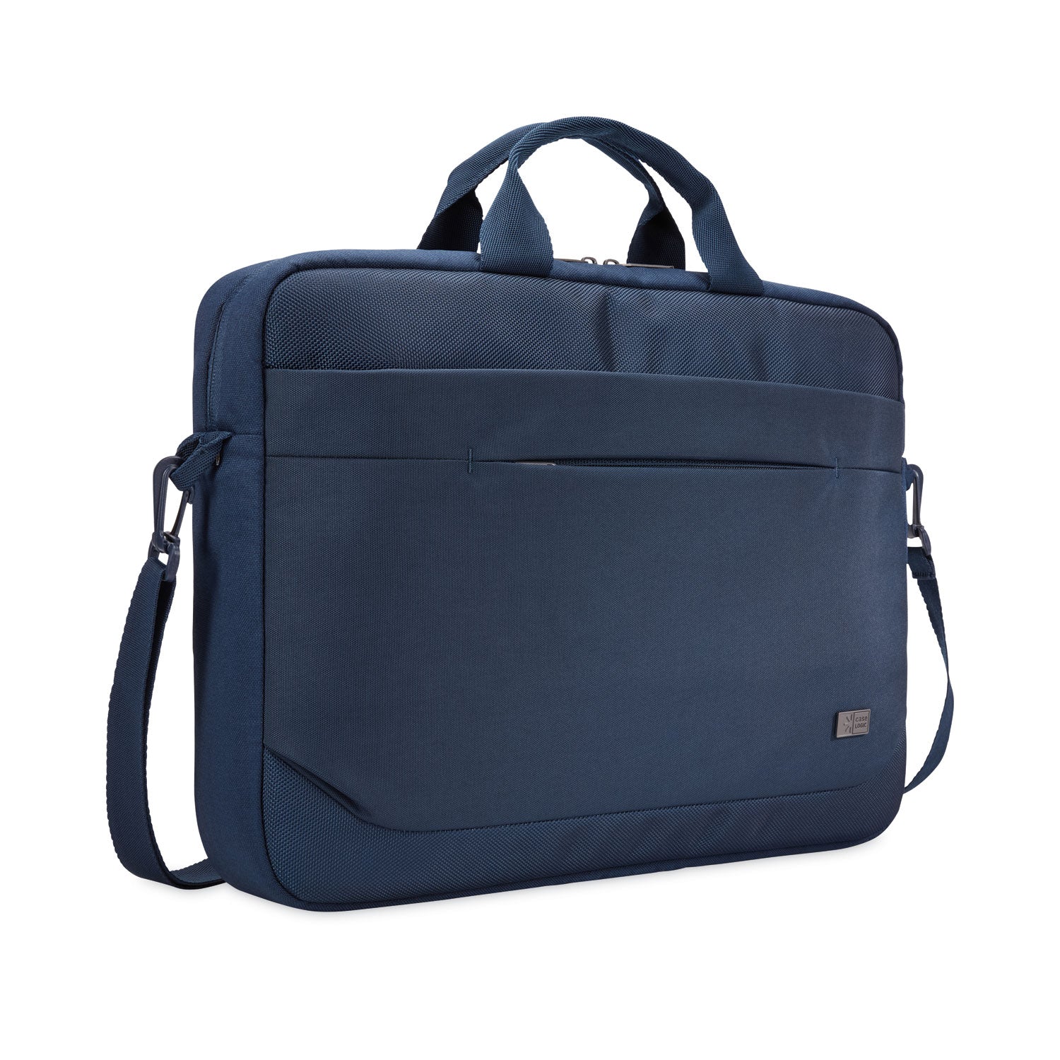 Case Logic Advantage Laptop Attache, Fits Devices Up to 14", Polyester, 14.6 x 2.8 x 13, Dark Blue (3203987)