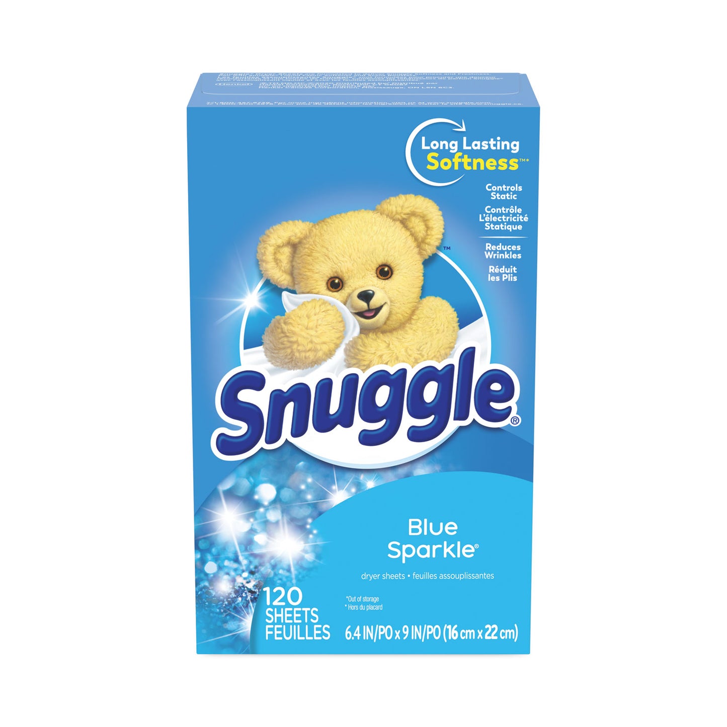 Snuggle Fabric Softener Sheets, Fresh Scent, 120 Sheets/Box, 6 Boxes/Carton (45115)