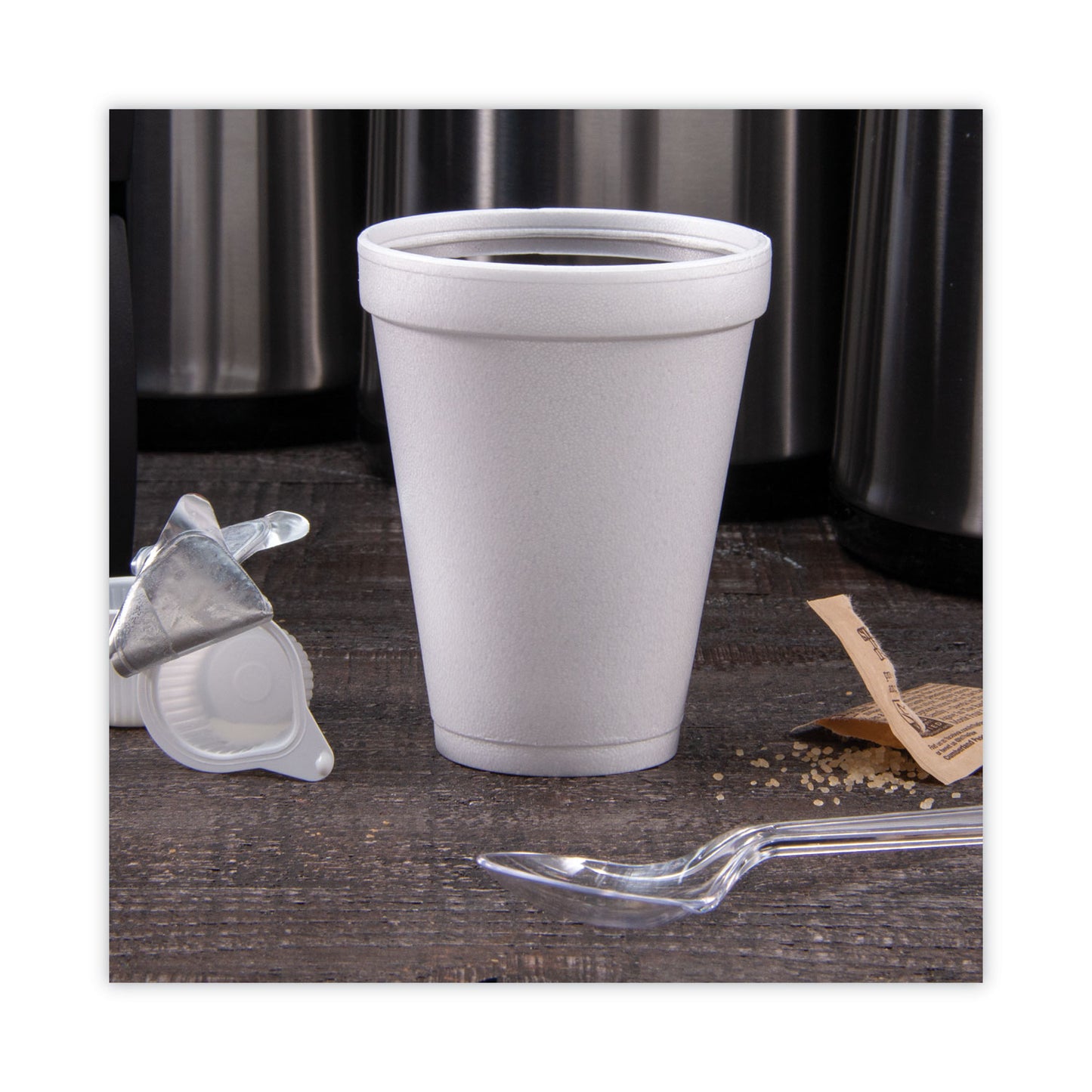 Dart Foam Drink Cups, 12 oz, White, 25/Pack (12J12BG)