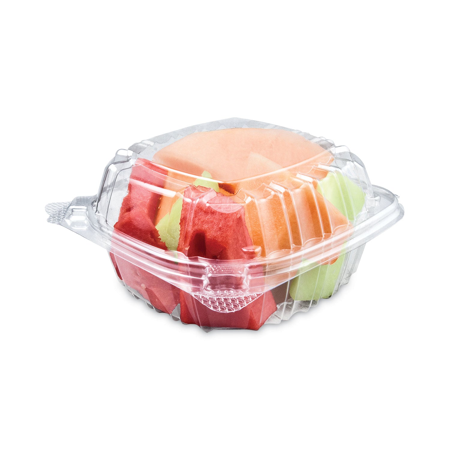 Dart ClearSeal Hinged-Lid Plastic Containers, Sandwich Container, 13.8 oz, 5.4 x 5.3 x 2.6, Clear, Plastic, 500/Carton (C53PST1)