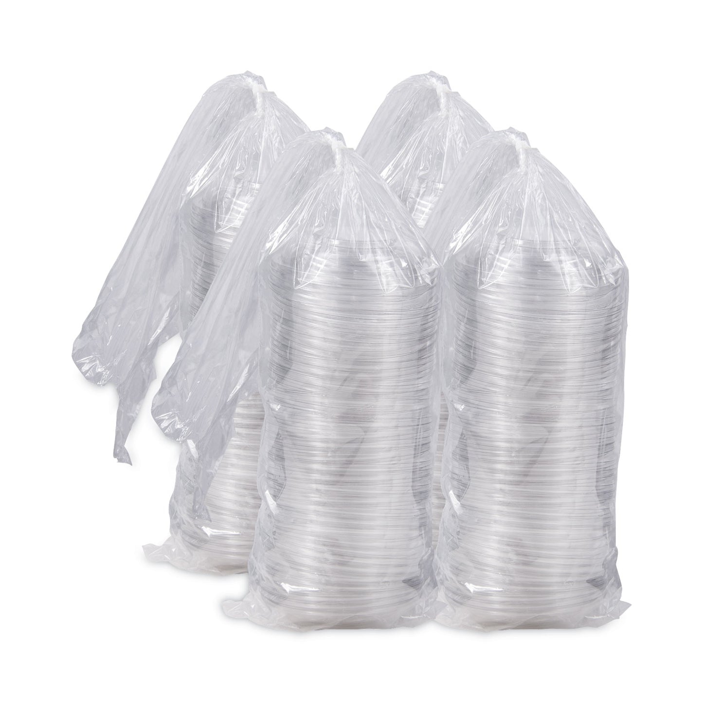 Dart PresentaBowls Clear Dome Lids, 7.3 Diameter x 1.1 h, Clear, Plastic, 63 Lids/Bag, 4 Bags/Carton (C64BDL)