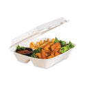 Dart Foam Hinged Lid Container, Vented Lid, 9 x 9.4 x 3, White, 100/Pack, 2 Packs/Carton (90HTPF1VR)