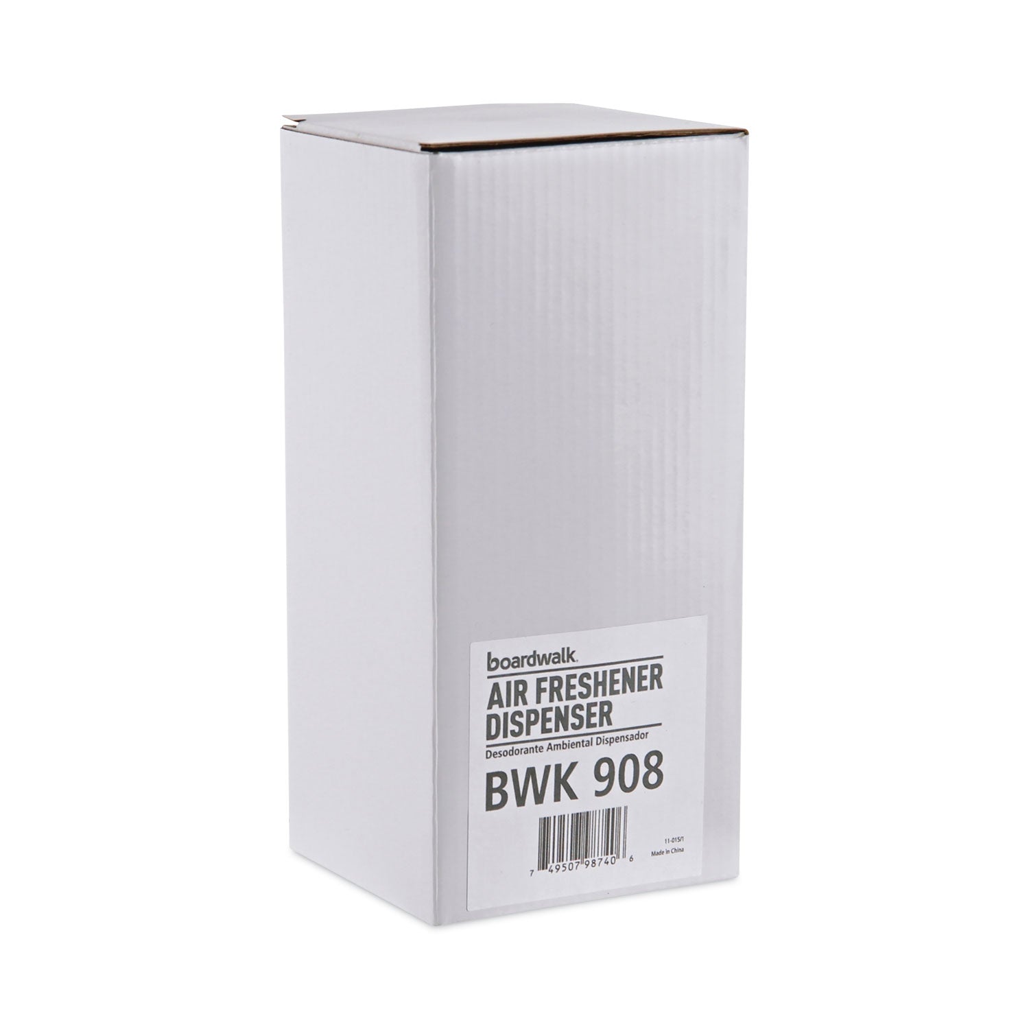 Boardwalk Classic Metered Air Freshener Dispenser, 4" x 3" x 9.5", White (908)