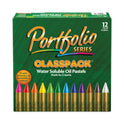 Crayola Portfolio Series Oil Pastels, 12 Assorted Colors, 300/Carton (523630)