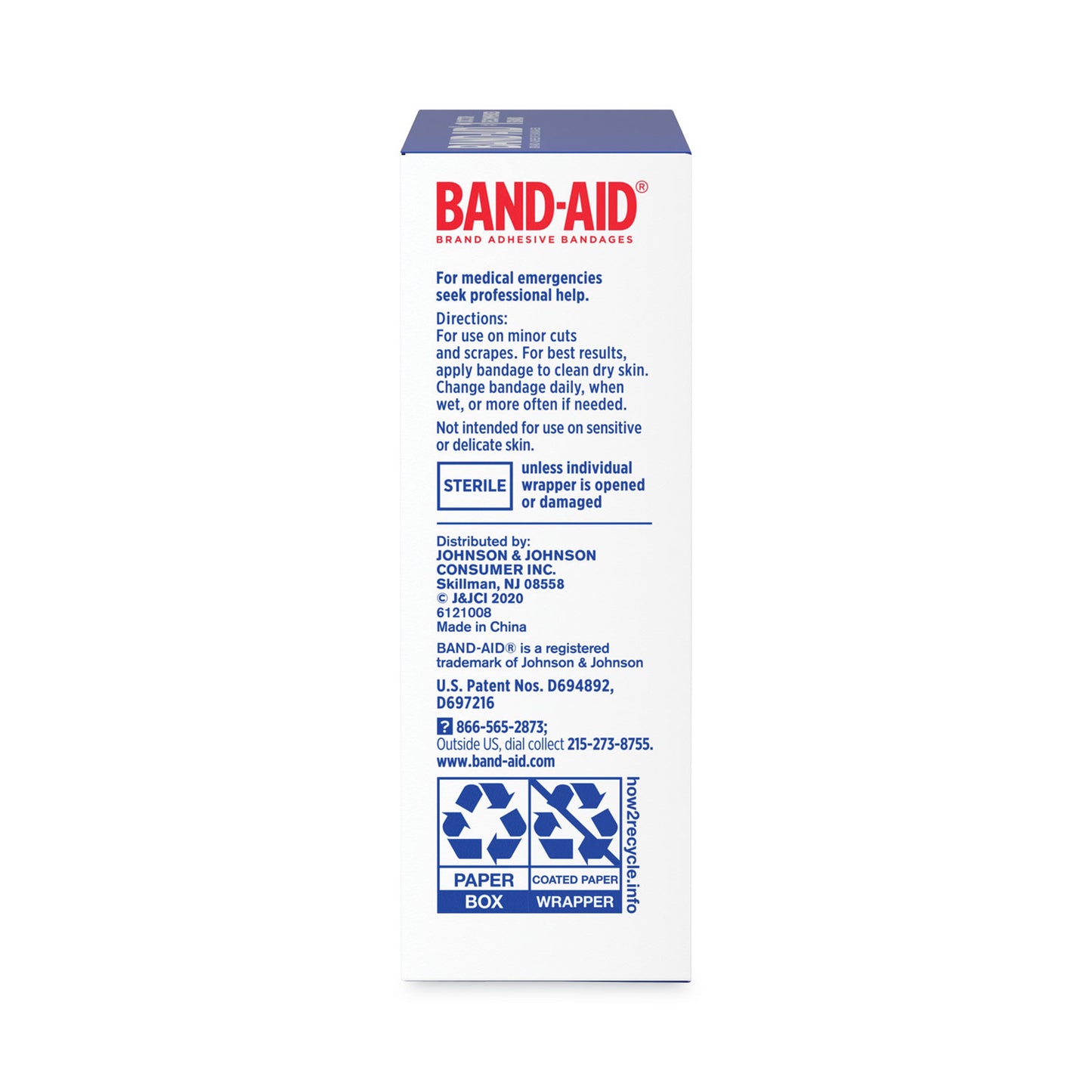 BAND-AID Flexible Fabric Adhesive Tough Strip Bandages, 1 x 4, 20/Box (4408)