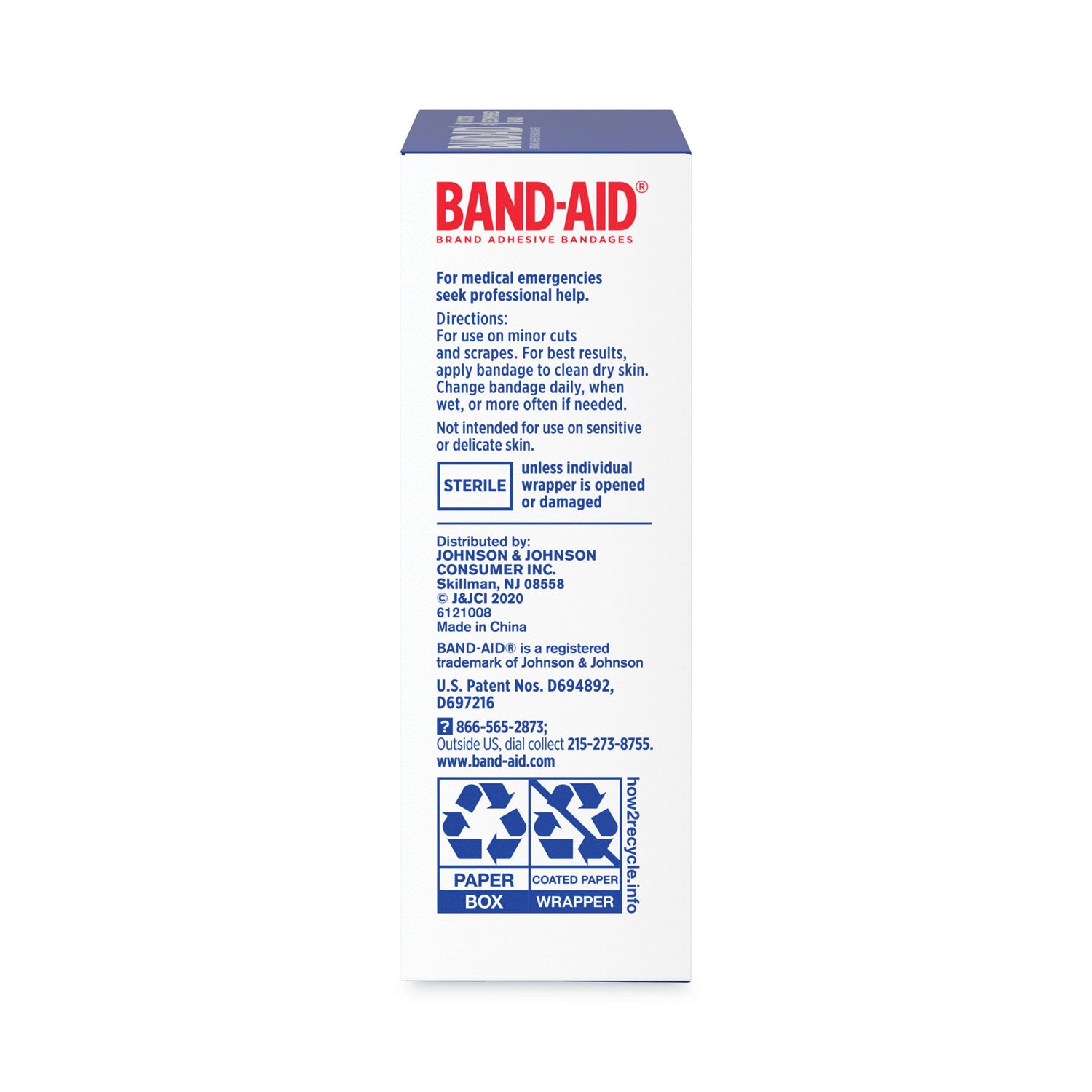 BAND-AID Flexible Fabric Adhesive Tough Strip Bandages, 1 x 4, 20/Box (4408)