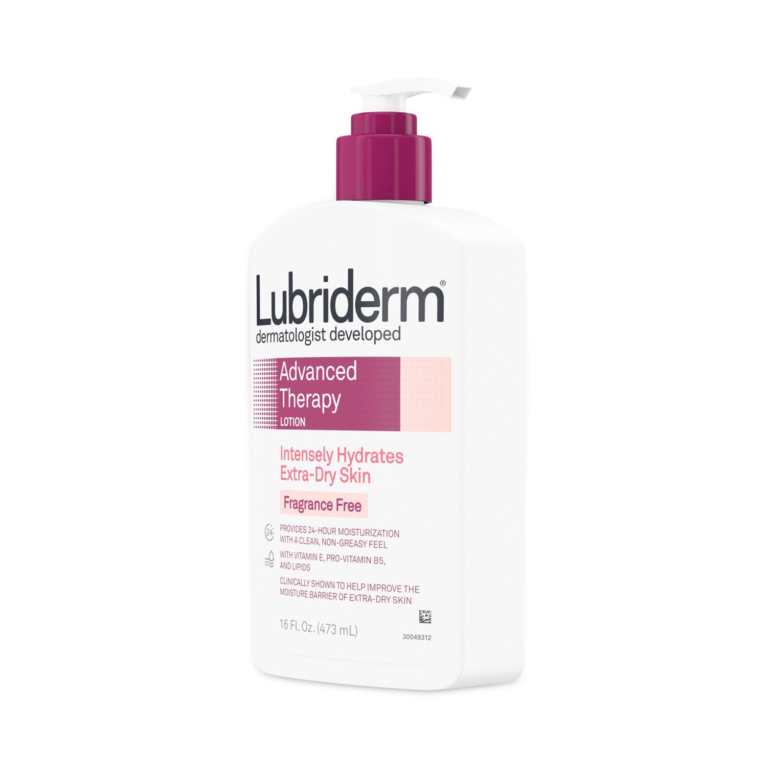 Lubriderm Advanced Therapy Moisturizing Hand/Body Lotion, 16 oz Pump Bottle (48322EA)