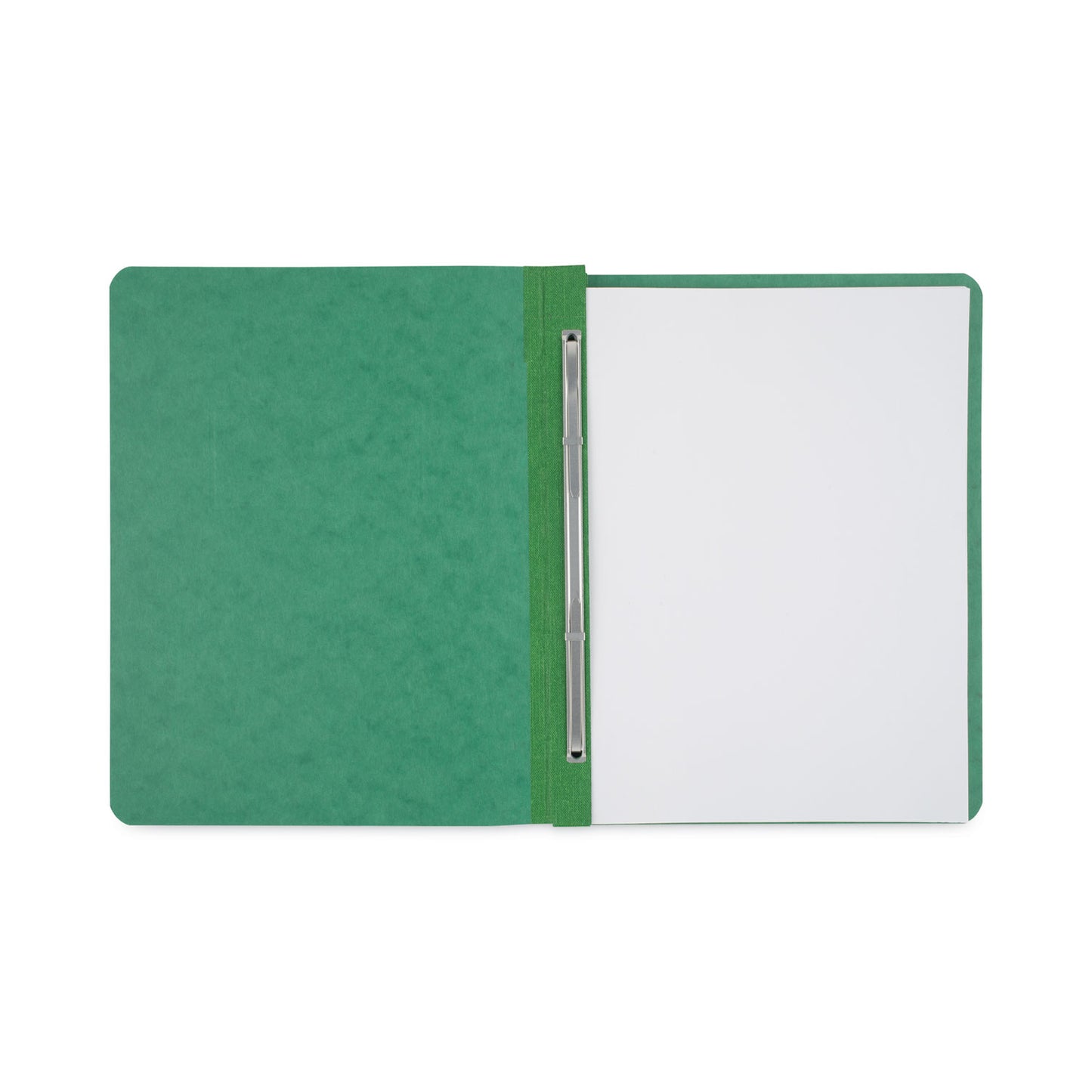 Acco Pressboard Report Cover with Tyvek Reinforced Hinge, Two-Piece Prong Fastener, 3" Capacity, 8.5 x 11, Dark Green/Dark Green (25976)