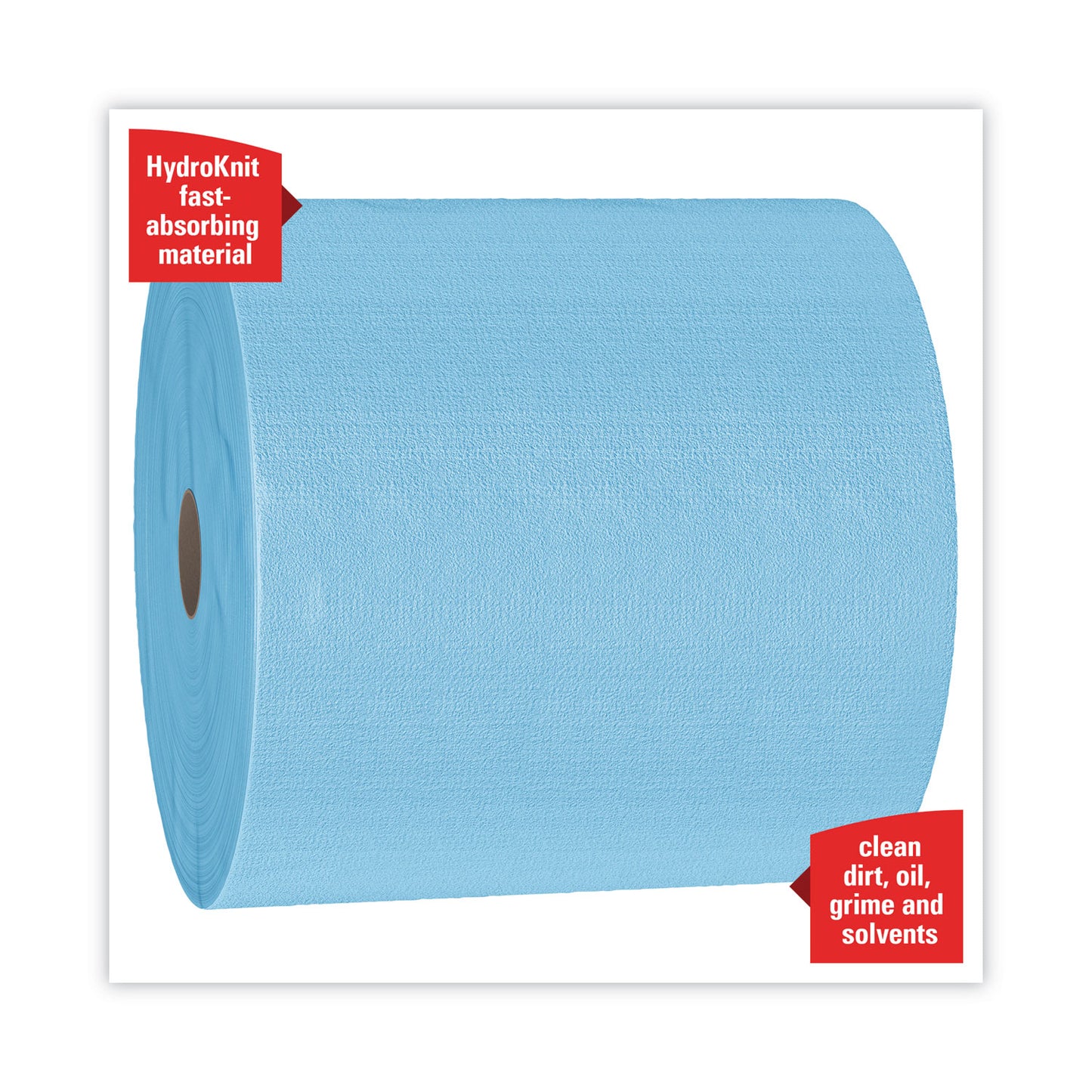 WypAll X70 Cloths, Jumbo Roll, 12.4 x 12.2, Blue, 870/Roll (41611)