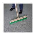 Boardwalk Floor Broom Head, 3" Green Flagged Recycled PET Plastic Bristles, 24" Brush (20724)