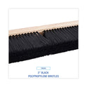 Boardwalk Floor Brush Head, 3" Black Polypropylene Bristles, 24" Brush (20624)