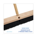 Boardwalk Floor Brush Head, 3" Black Polypropylene Bristles, 24" Brush (20624)