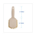 Boardwalk Utility Brush, Cream Tampico Bristles, 5.5" Brush, 3" Tan Plastic Handle (4208)